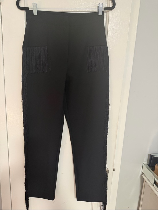 Zara Pants - Zara black fringed pants size L